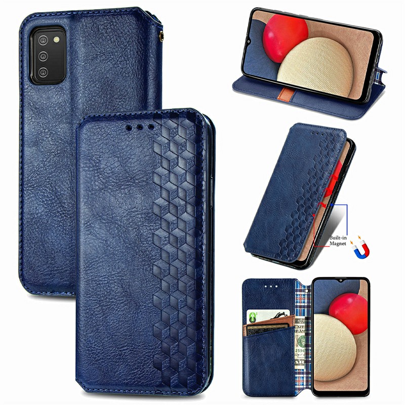 Magnetic PU Leather Wallet Case Flip Stand Cover for Samsung Galaxy A02S