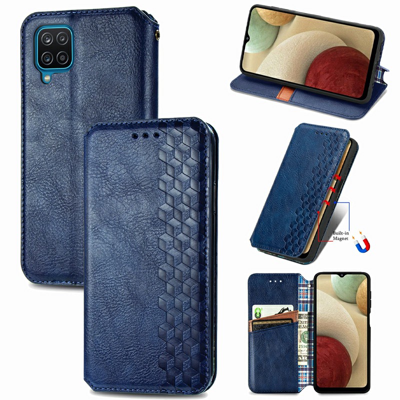 Wallet Card Case Magnetic PU Leather Flip Cover for Samsung Galaxy A12