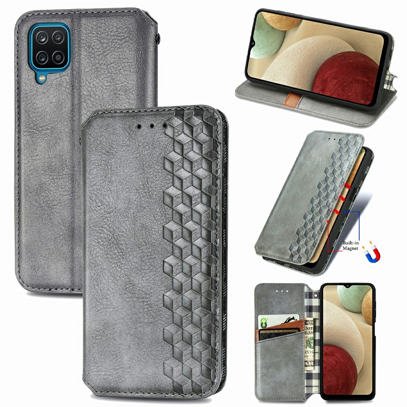 Wallet Card Case Magnetic PU Leather Flip Cover for Samsung Galaxy A12