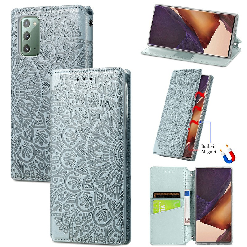 Wallet Card Case Magnetic PU Leather Flip Cover for Samsung Galaxy Note 20