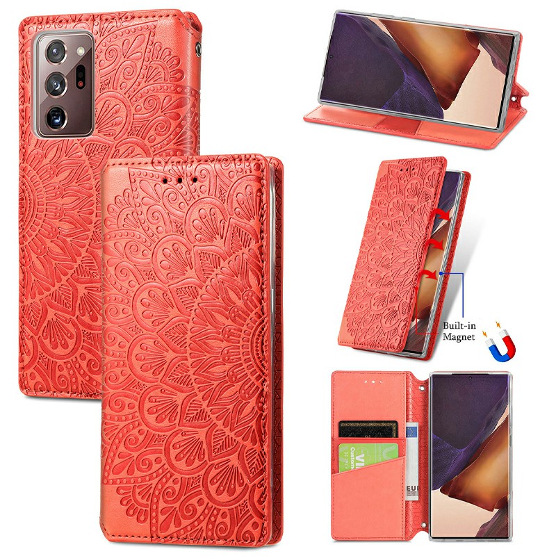Wallet Card Case Magnetic PU Leather Flip Cover for Samsung Galaxy Note 20 Ultra