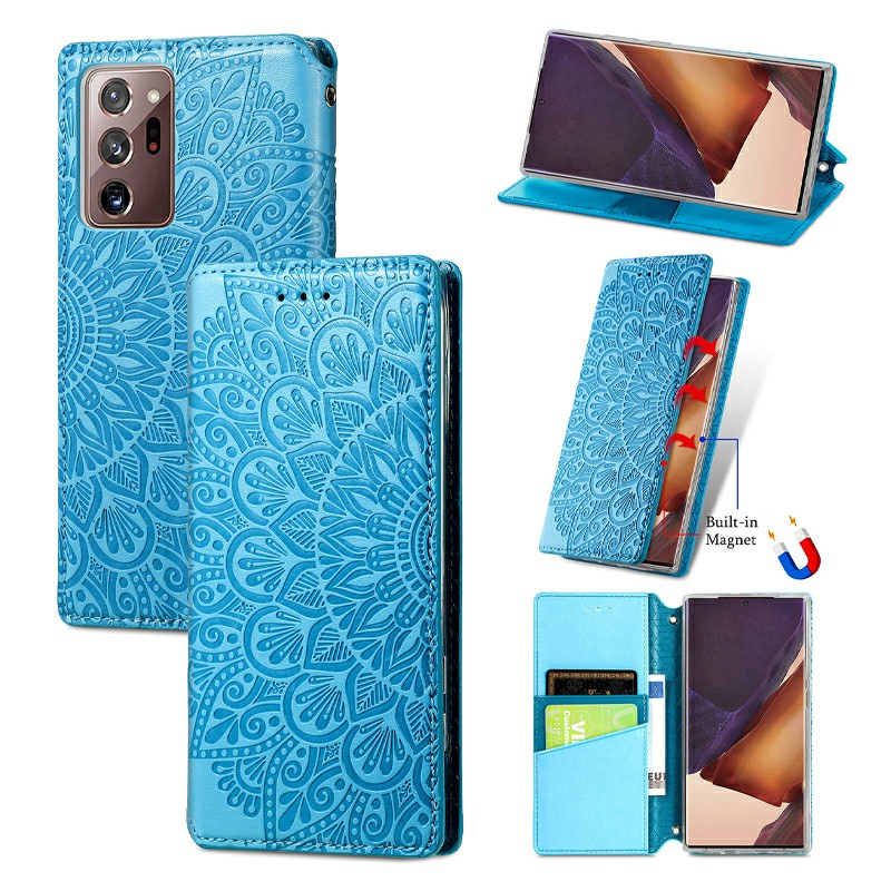 Wallet Card Case Magnetic PU Leather Flip Cover for Samsung Galaxy Note 20 Ultra