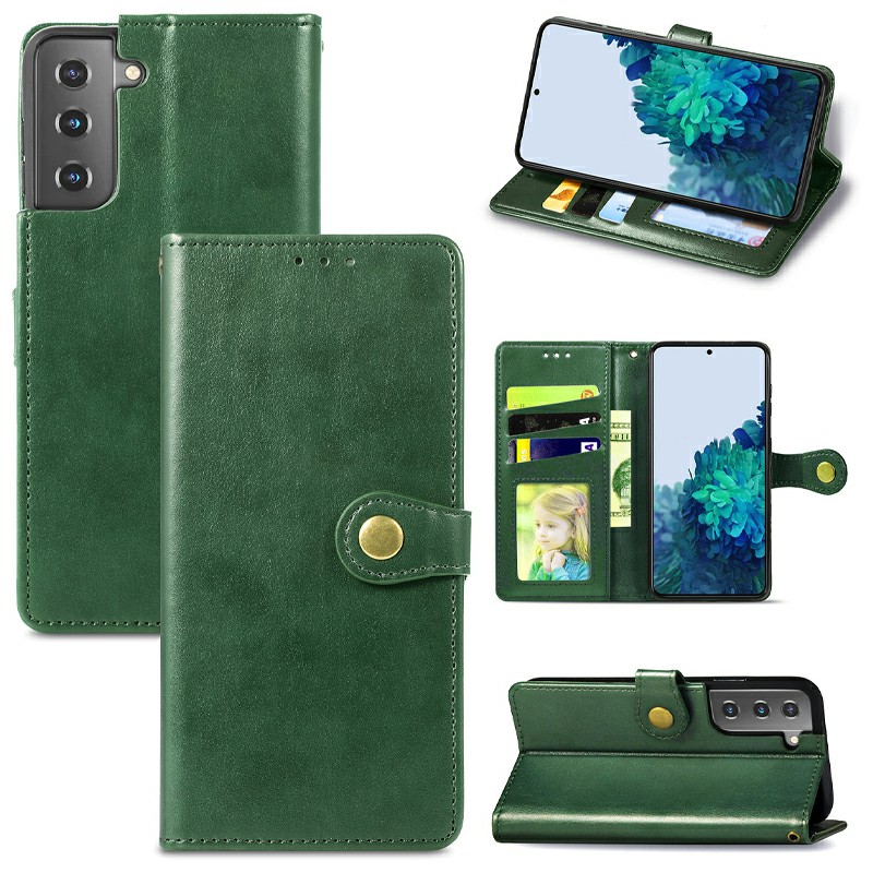 PU Leather Magnetic Wallet Card Case Cover for Samsung Galaxy S21 Plus