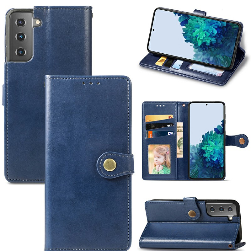 Magnetic PU Leather Wallet Card Case Cover for Samsung Galaxy S21