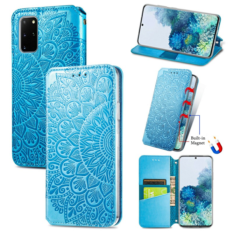 Wallet Card Case Magnetic PU Leather Cover for Samsung Galaxy S20 Plus