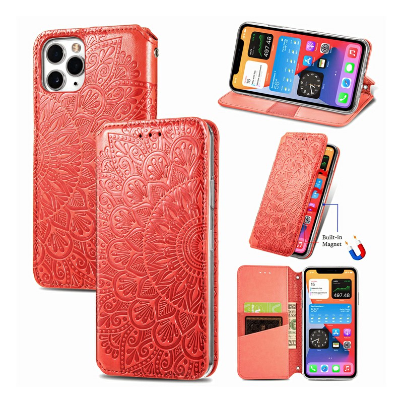 Magnetic PU Leather Wallet Card Case Cover for iPhone 11 Pro