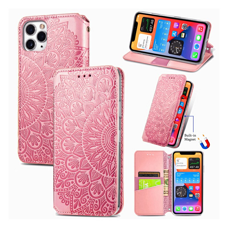 Magnetic PU Leather Wallet Card Case Cover for iPhone 11 Pro