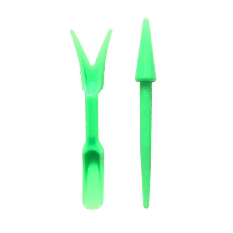 2 PCS Garden Hand Tool Plastic Widger with Dibble Garden Seedling Tools