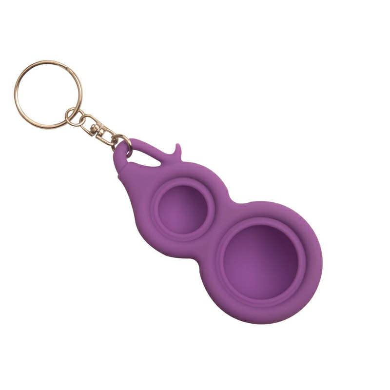 Small Gourd Press Bubble Fun Mini Pressure Relief Fingertip Silicone Finger Practice Keychain