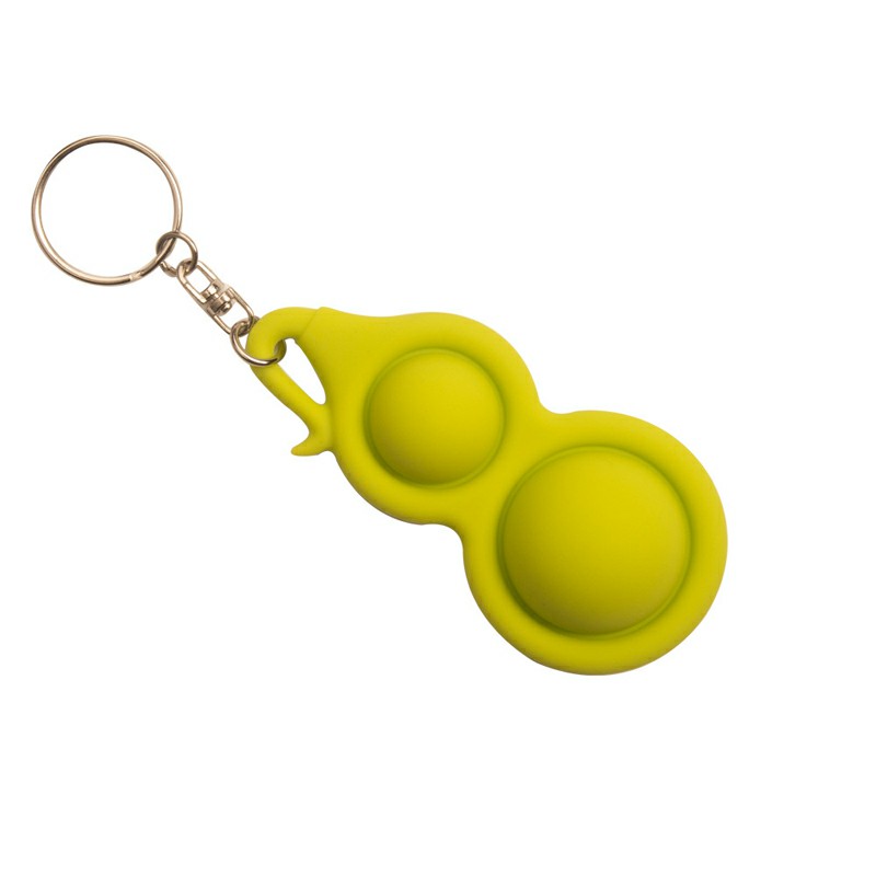 Small Gourd Press Bubble Fun Mini Pressure Relief Fingertip Silicone Finger Practice Keychain