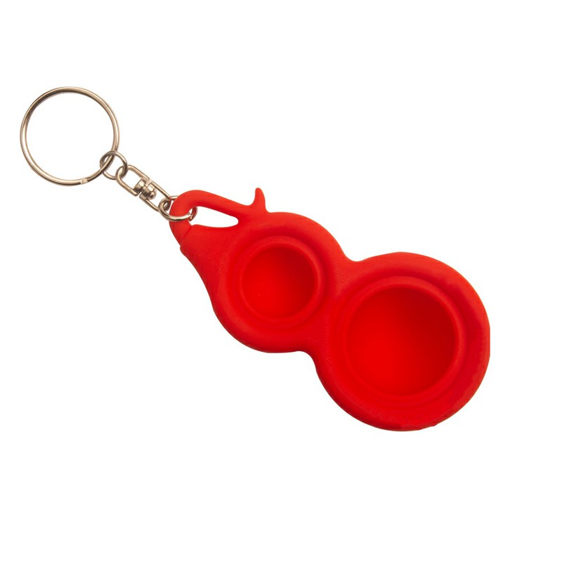 Small Gourd Press Bubble Fun Mini Pressure Relief Fingertip Silicone Finger Practice Keychain