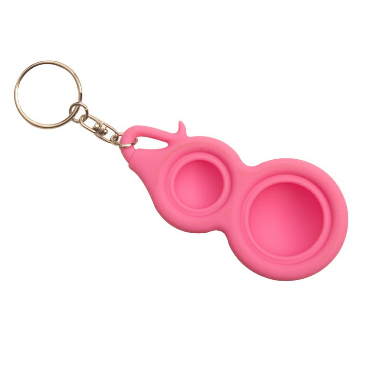 Small Gourd Press Bubble Fun Mini Pressure Relief Fingertip Silicone Finger Practice Keychain