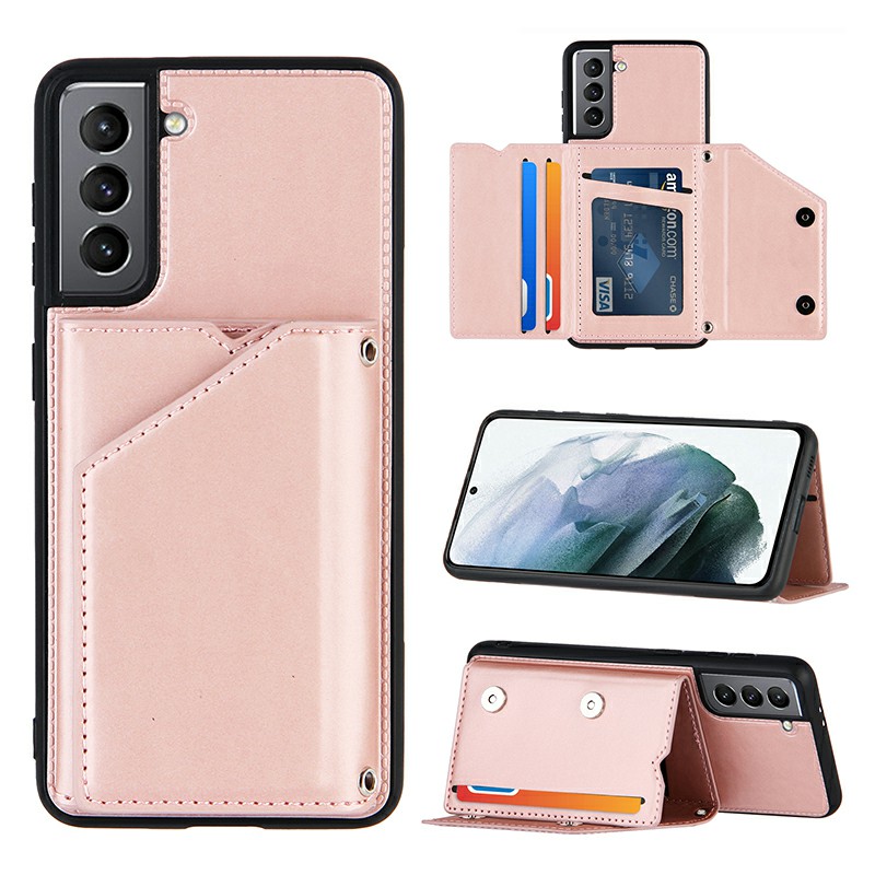PU Leather Folio Stand Cover Case for Samsung Galaxy S21 5G