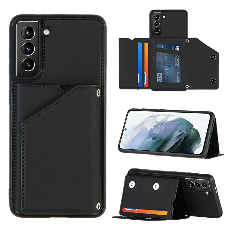 PU Leather Folio Stand Cover Case for Samsung Galaxy S21 Plus 5G