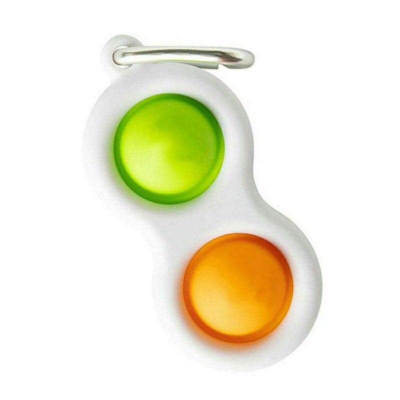 Press Bubble Fun Mini Pressure Relief Silicone Finger Practice Keychain