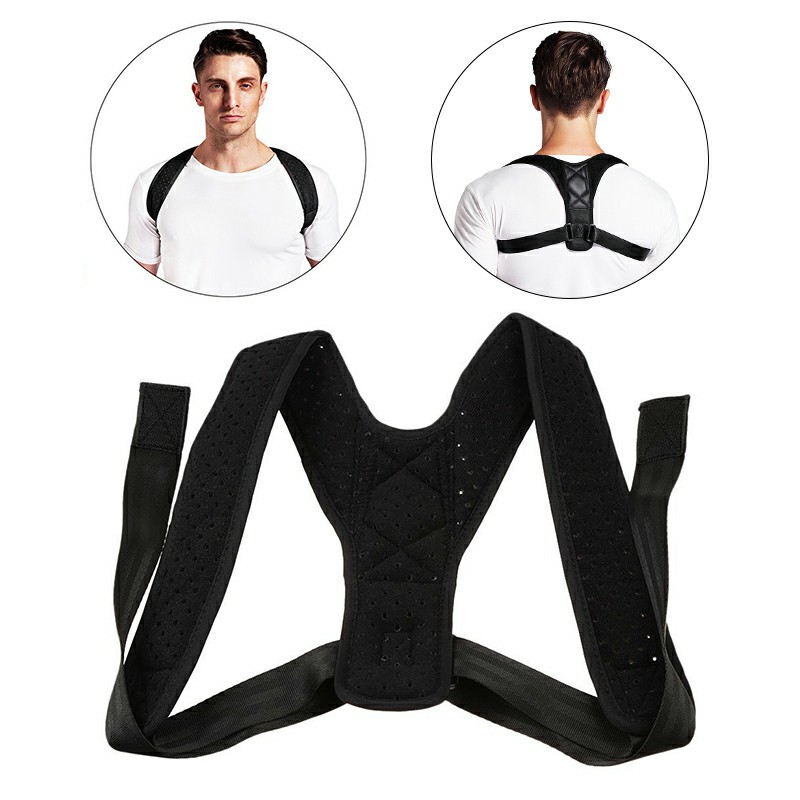 Posture Corrector Belt Adjustable Clavicle Back Support Brace for Men Women Size L