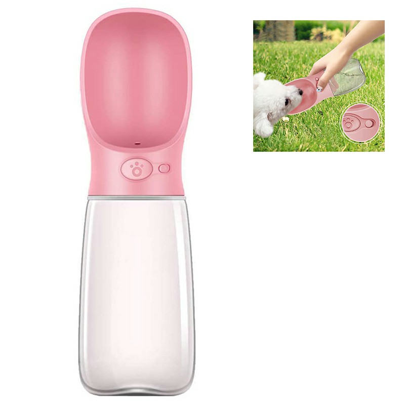 550ml Portable PET Dogs Cats Water Bottle Lightweight Feeder