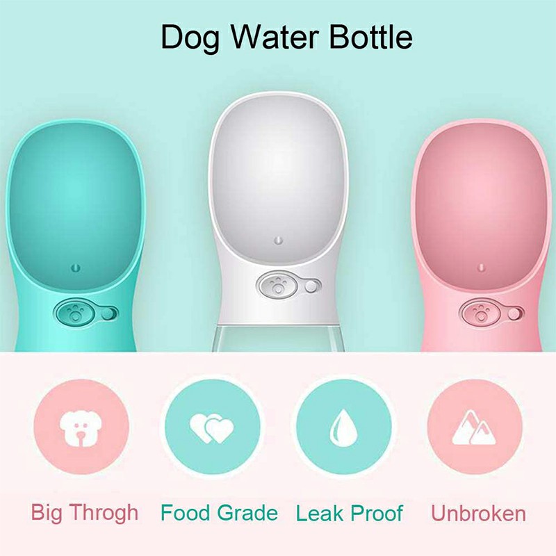 550ml Portable PET Dogs Cats Water Bottle Lightweight Feeder