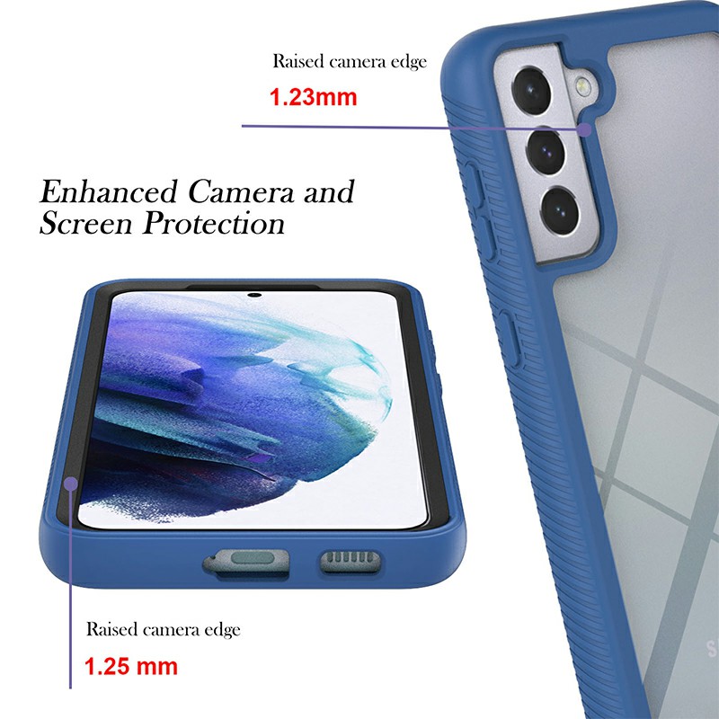 360 Degree Full Body Slim Armor Case with Front Frame for Samsung Galaxy S21 Plus