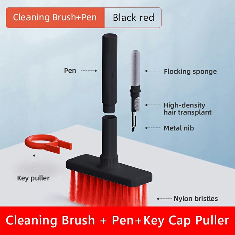 10pcs Hair Computer Keyboard Cleaning Brush Home Cleaning Brush Multi-function Dust Remover, Size: Medium