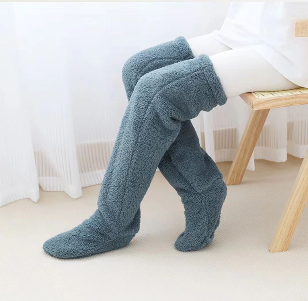 Dropshipping Soft Fluffy Sock Slipper Plush Cozy Socks Fuzzy Winter ...
